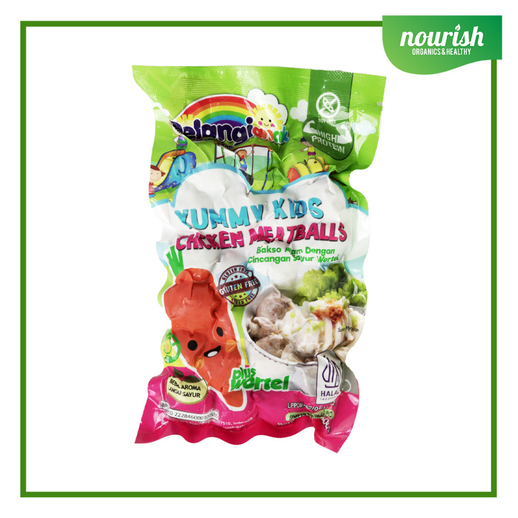 

Pelangi YUMMY KIDS Bakso Ayam Plus Wortel Halal/ Non Msg/ Non Pengawet