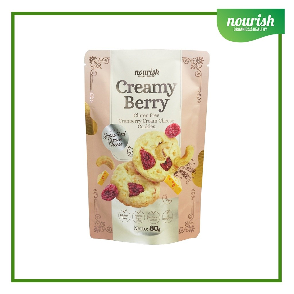 

RK60 Creamy Berry - Gluten Free Cranberry Cream Cheese Cookies 80gr