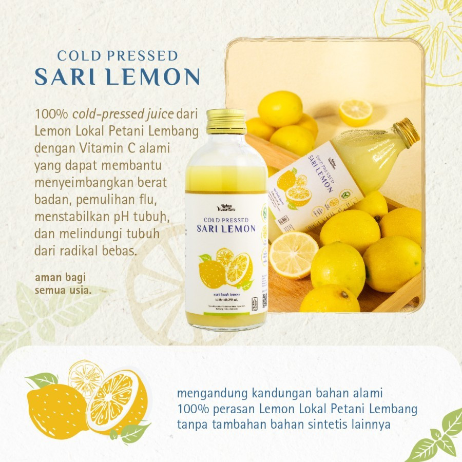 

Ay00! Rahsa Nusantara, Sari Lemon Juice Murni Lokal 235ml