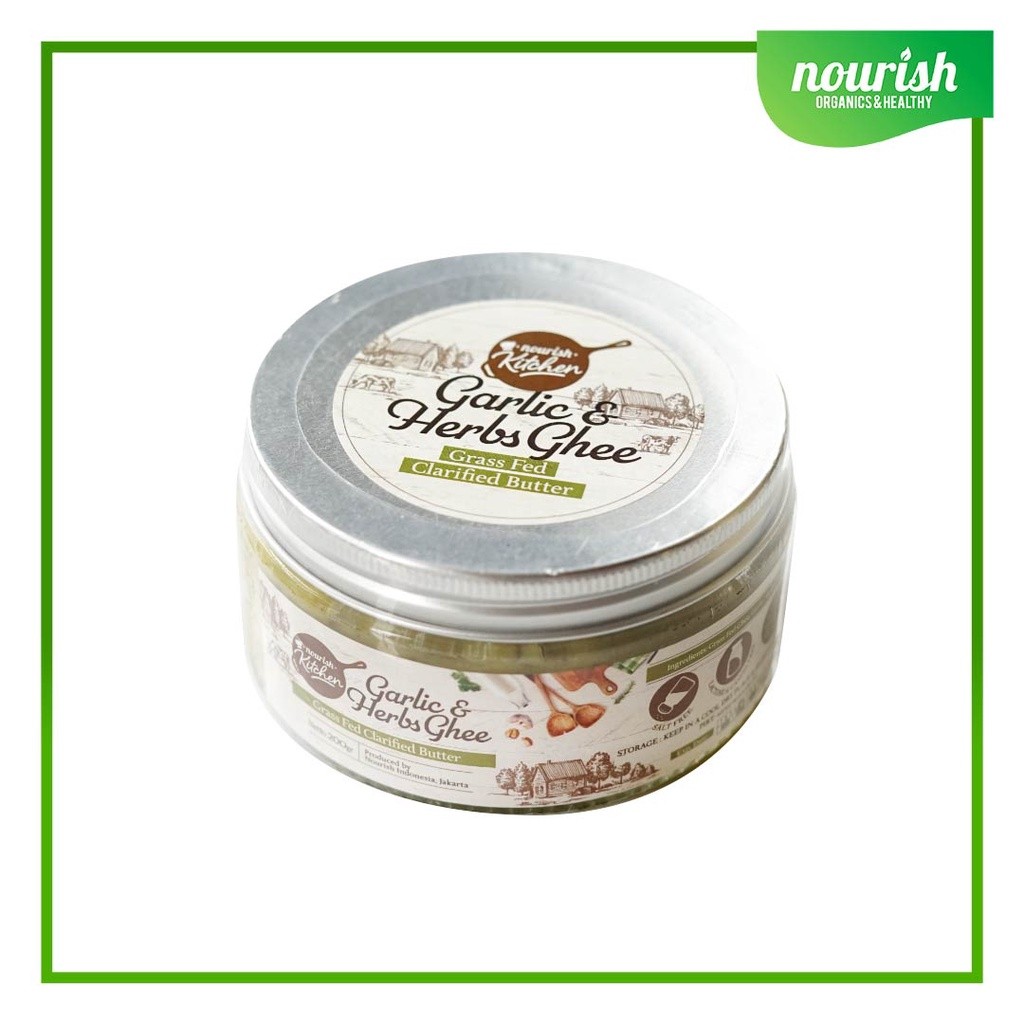 

RK60 Ghee Garlic & Herbs (Grass Fed Ghee Clarified Butter) 200 gr