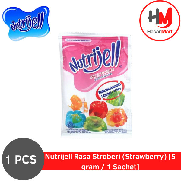 

Nutrijell Rasa Stroberi (Strawberry) [5 gram / 1 Sachet]