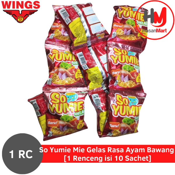 

So Yumie Mie Gelas Rasa Ayam Bawang [1 Renceng isi 10 Sachet]