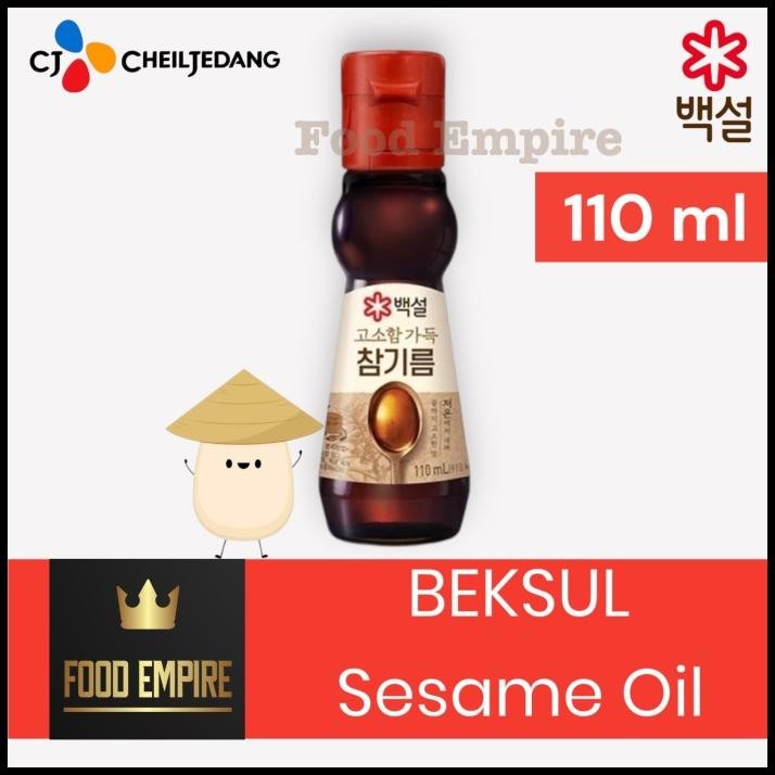 

Cj Beksul Minyak Wijen 110 Ml | 100 % Pure Sesame Oil | Korea