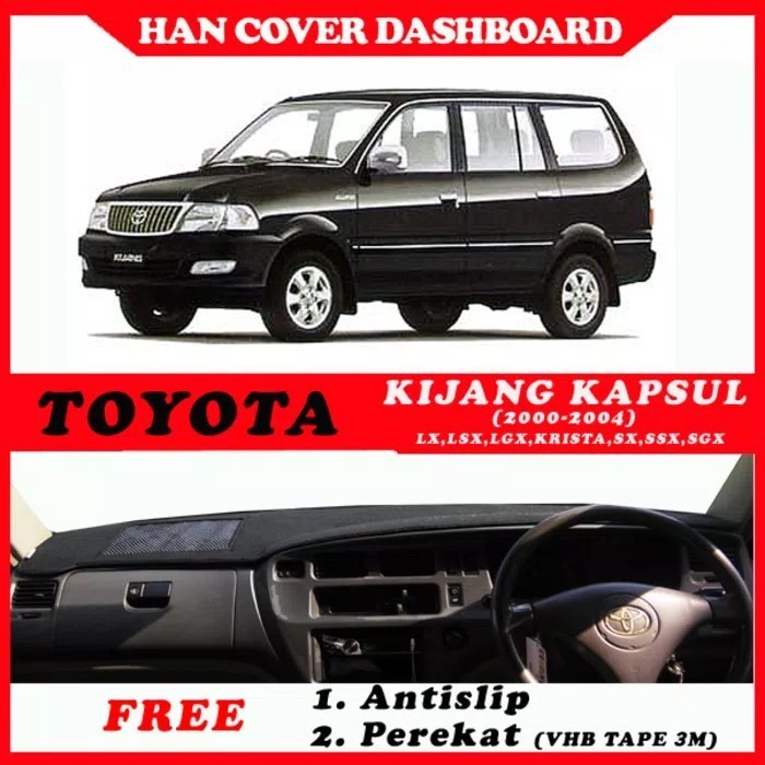 BISA COD Cover Dashboard Mobil Alas Pelindung Dashboard Karpet Dasbor Mobil Toyota Kijang Kapsul LGX