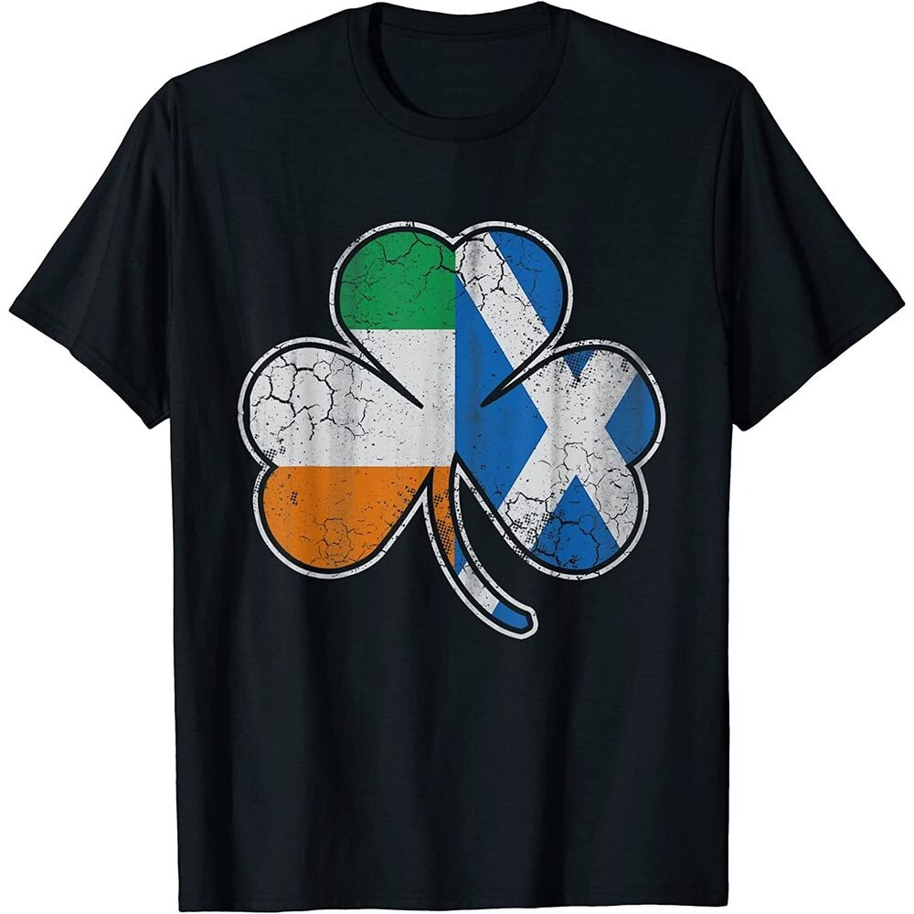 Tshirt Hari St Patrick Skotlandia Shamrock Irlandia Skotlandia