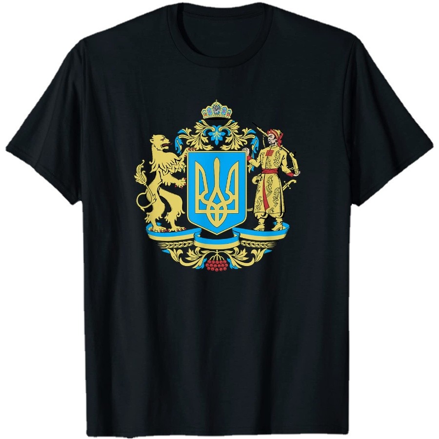 Simbol Ukraina Tshirt Lambang Bendera Ukraina