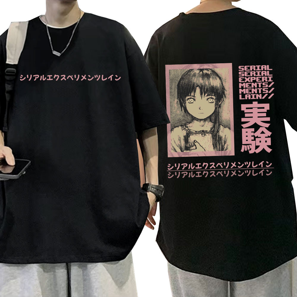 Eksperimen Serial Anime Lain T Iwakura Weeb Kaus Grafis Fiksi Ilmiah Pria T