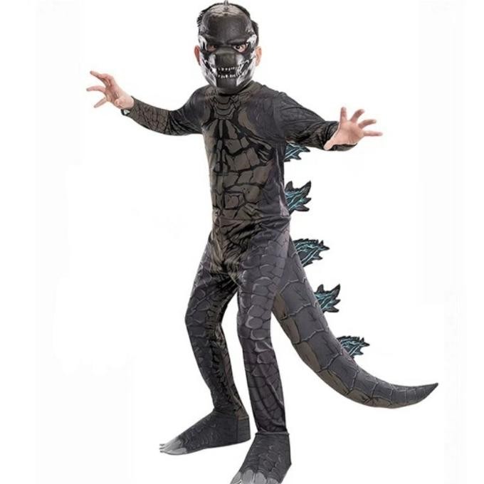 Godzilla Monster Kids Costume Kostum Halloween Anak Dinosaurs Reptile Berkualitas