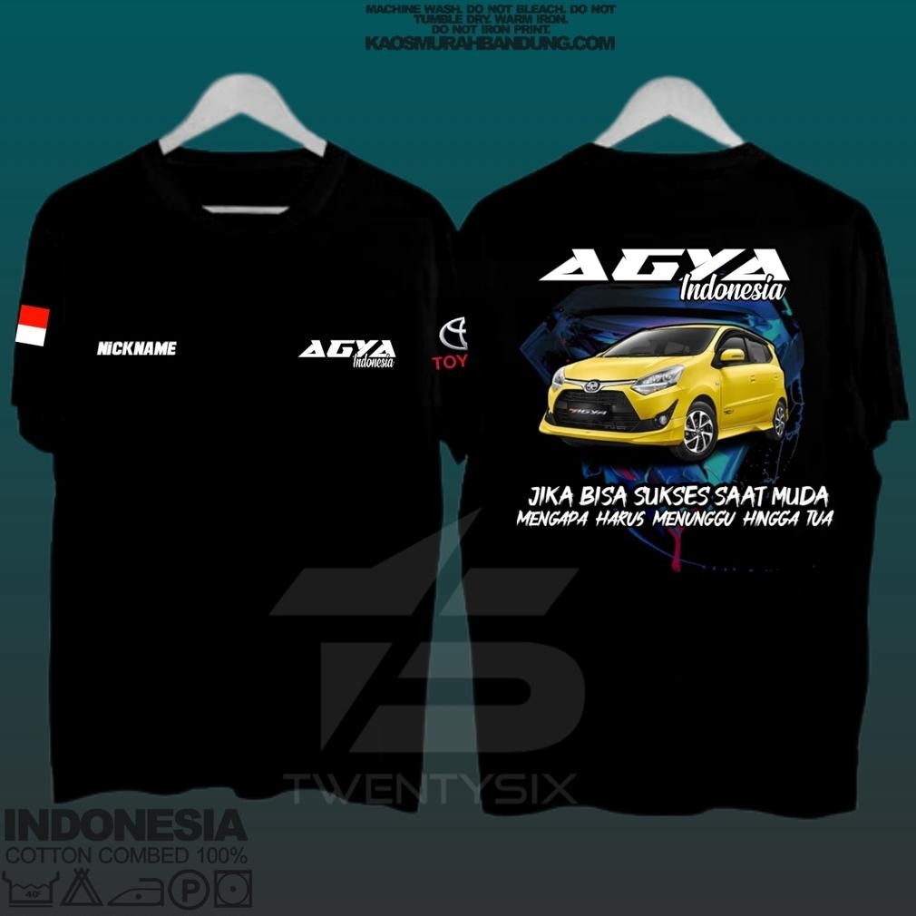 Promo Kaos Custom Toyota Agya Club