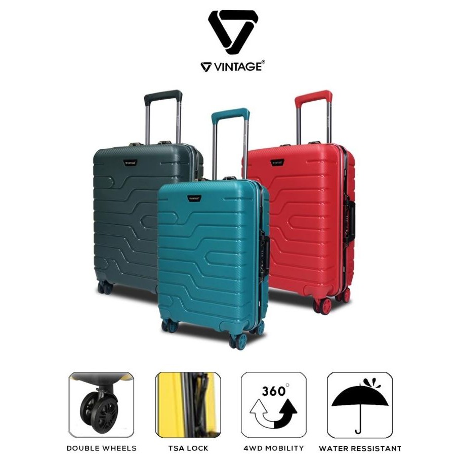 New Vintage Polo Milano Koper Hardcase Pp Frame 24 Inch Free Cover 907 Stok Terbatas