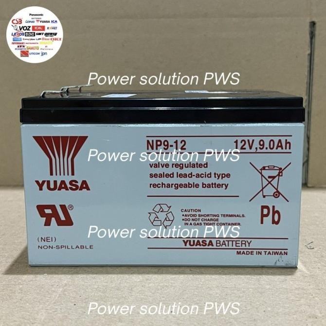 Battery Backup Lock Power Supply Access Control Door Aki Yuasa 12V 9 Ah / CSB 12V 9 Ah 9.5 Ah