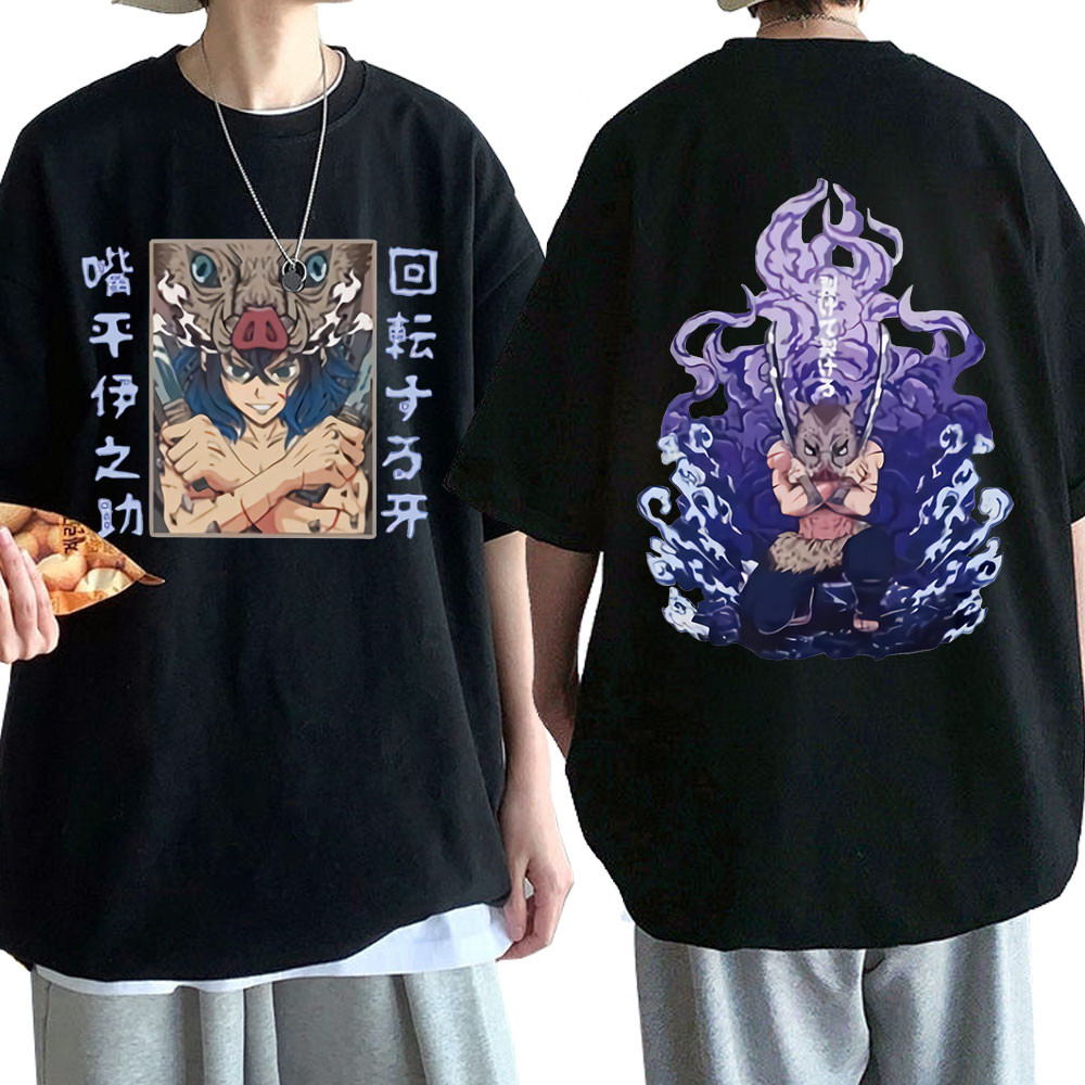 Pembunuh Iblis Anime Hashibira Inosuke T Harajuku Kimetsu No Yaiba Tshirt Tshirt