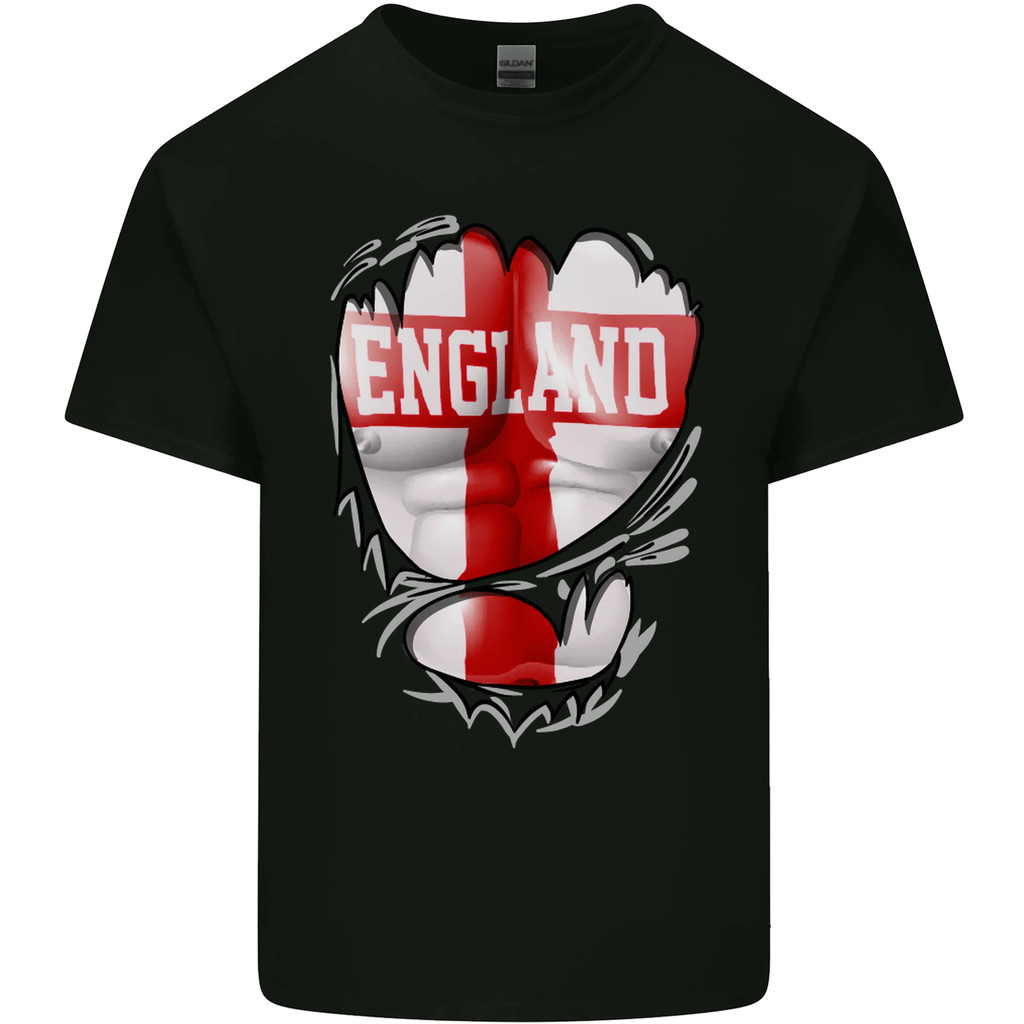 Gym St Georges Cross Bendera Inggris Kaos Pria Inggris