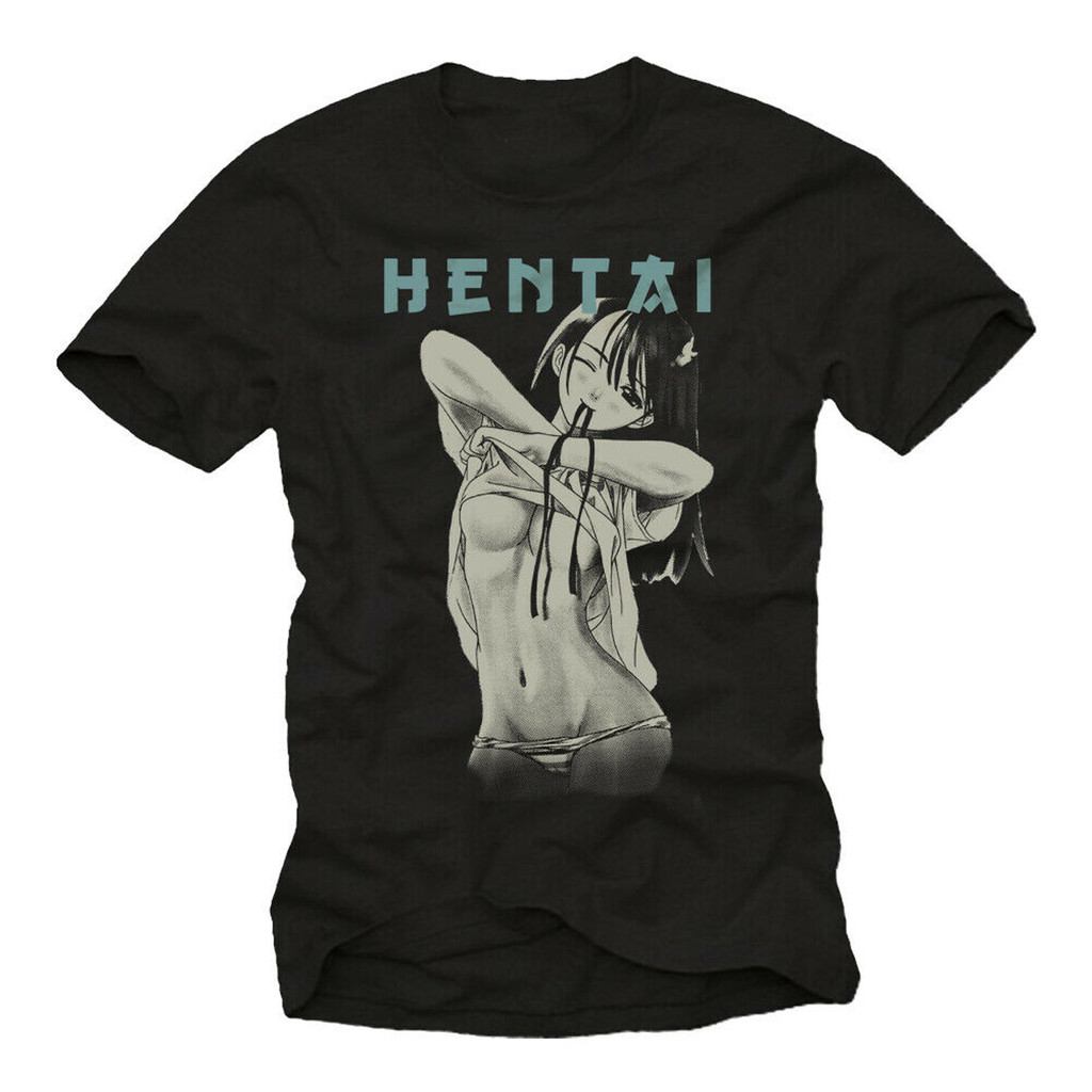 Kaos Pria Komik Anime Hentai Waifu Senpai Kaos Gamer Kutu Buku Harajuku T Y2K