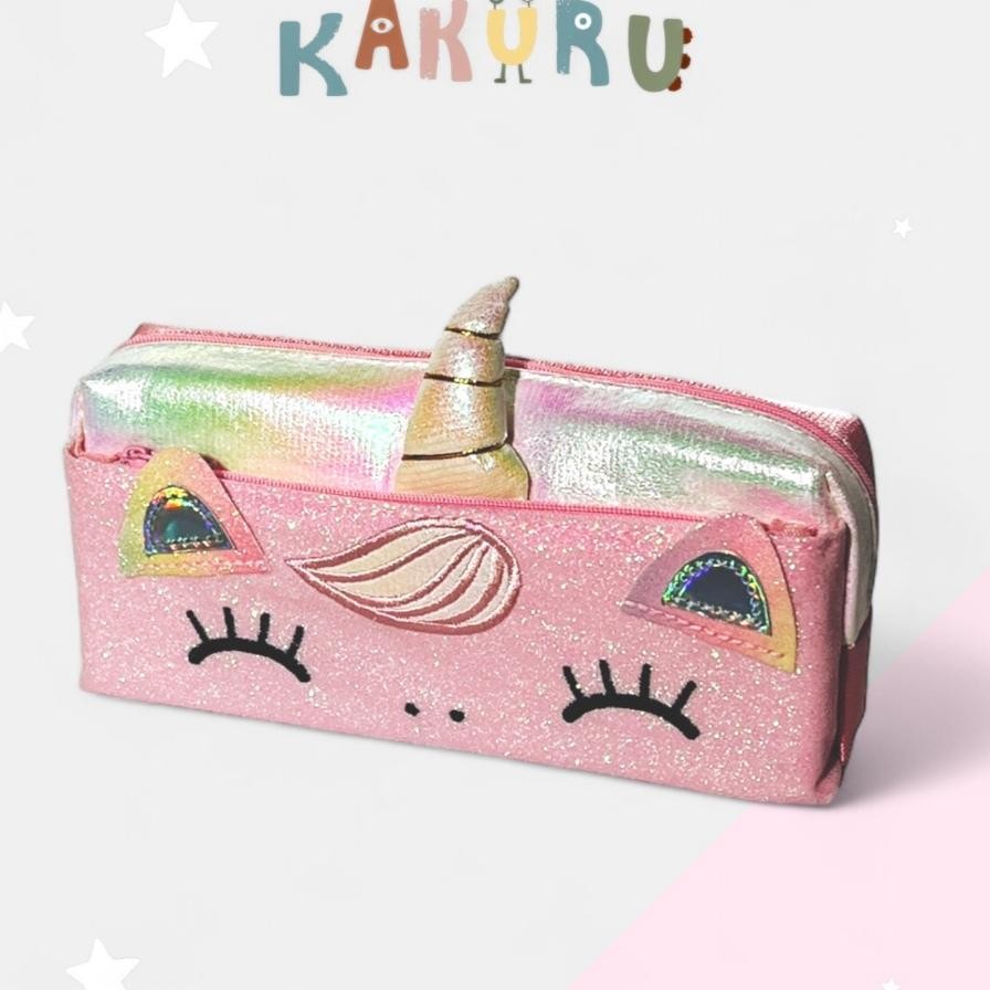 

Kakuru | Kotak Pensil Unicorn Glitter - Alat Tulis/ Perlengkapan Sekolah