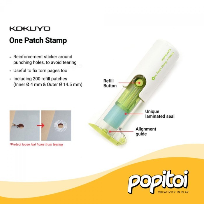 

Amberela - Kokuyo One Patch Stamper Penguat Lubang Kertas File Binder