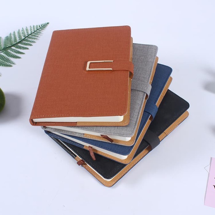 

Amberela - Buku Agenda Catatan Kerja Binder Map Cover Kulit Kertas A5