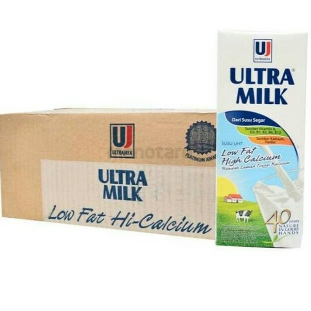 

Ultra Milk Low Fat Putih 250 mL 1 Dus isi 24 Pcs