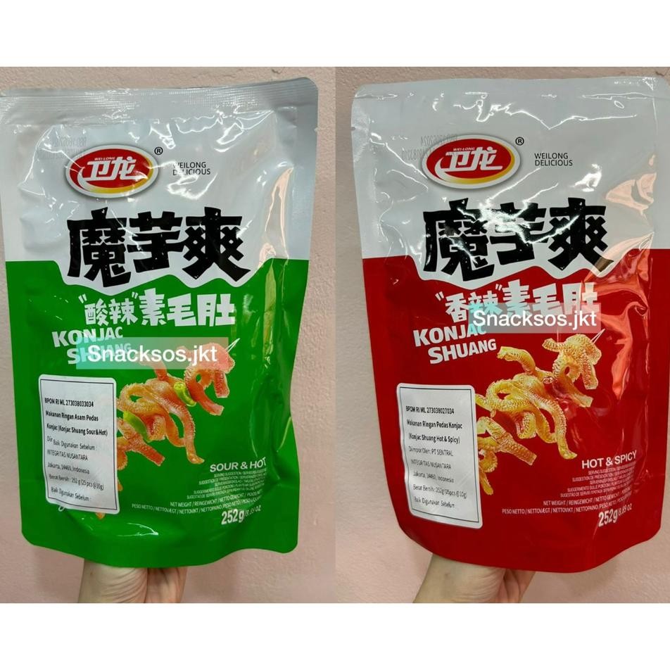 

[BIG 252GR] WEILONG LATIAO KONJAC SHUANG HOT & SPICY / SOUR & HOT - WEI LONG