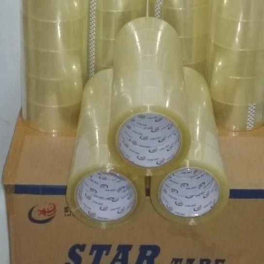 

1Dus @72Pcs Lakban Startape Bening/Coklat Alitas Seperti Daimaru