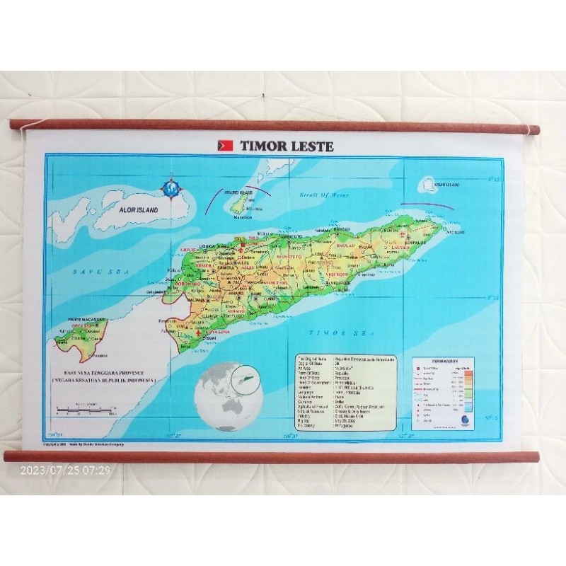 

Peta Bingkai Negara Timor Leste Ukuran Kecil