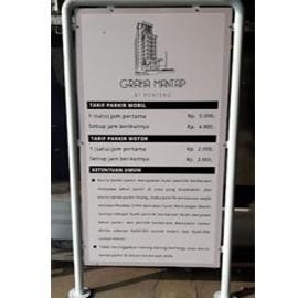 

Rambu Tarif Parkir Ukuran 60 x 120 cm. Custom