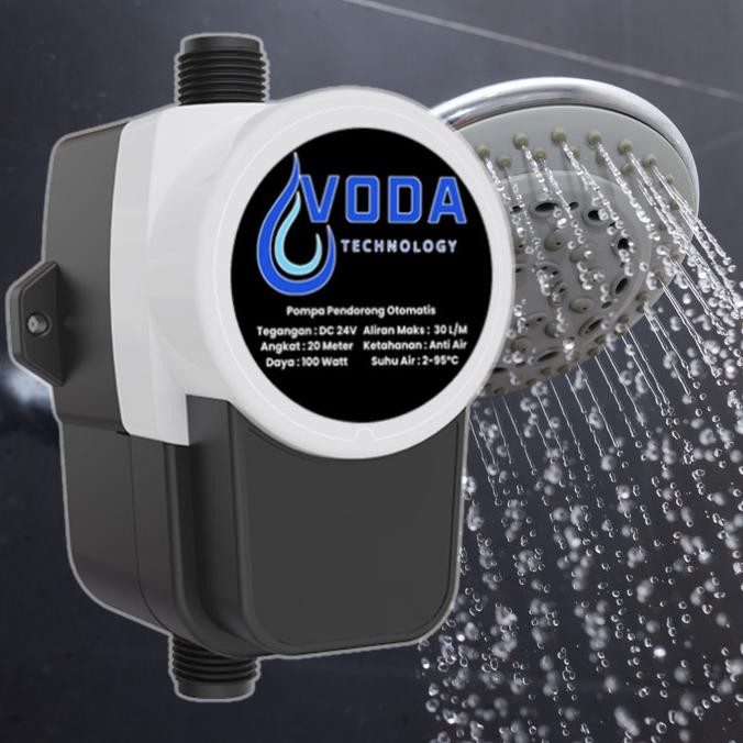 Ready Pompa Pendorong Air Otomatis Dc 24V Booster Pump 100 Watt Pompa Dorong