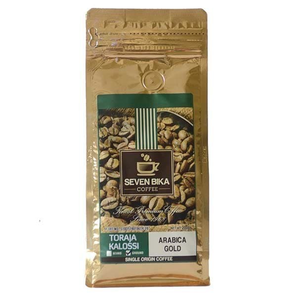 

Kopi Seven Bika Toraja Kalossi Arabica Gold 200 Gr (Kopi Bubuk)