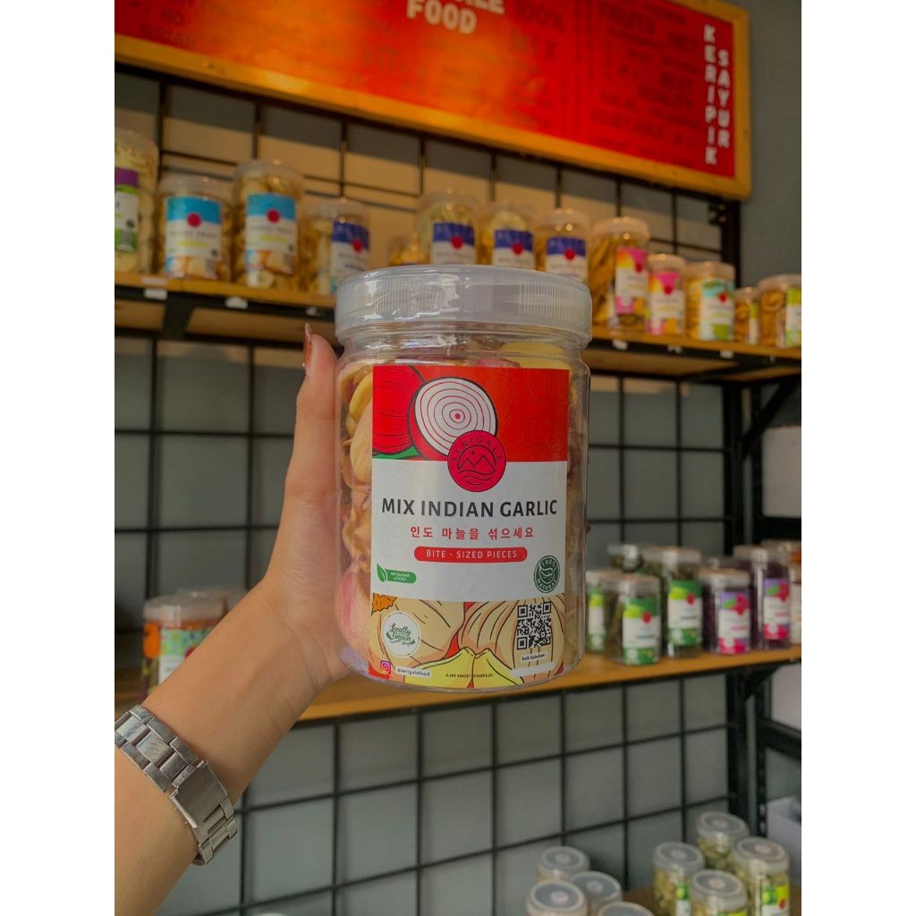 

KERIPIK X INDIAN GARLIC I BAWANG PUTIH I BAWANG MERAH I PREUM 650 ML I KERIPIK SAYUR BUAH PREUM