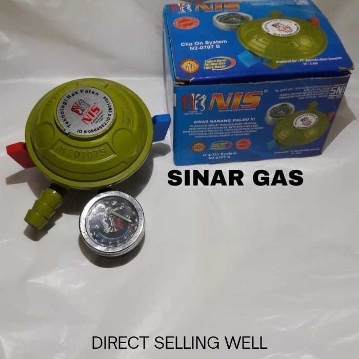 Regulator gas double safety lock 2 pengunci