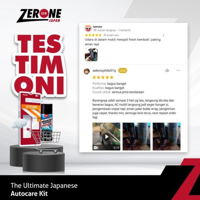 Zerone Ac Refresher Cleaner Mobil Promo