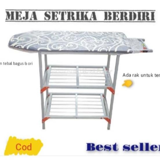 Meja Setrika Lipat Berdiri Alumunium Berkualitas