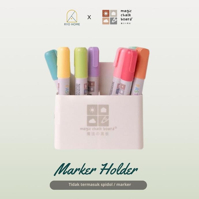 

TERMURAH - Ryo Home - MARKER HOLDER / Tempat Spidol / Magnet Papan Tulis