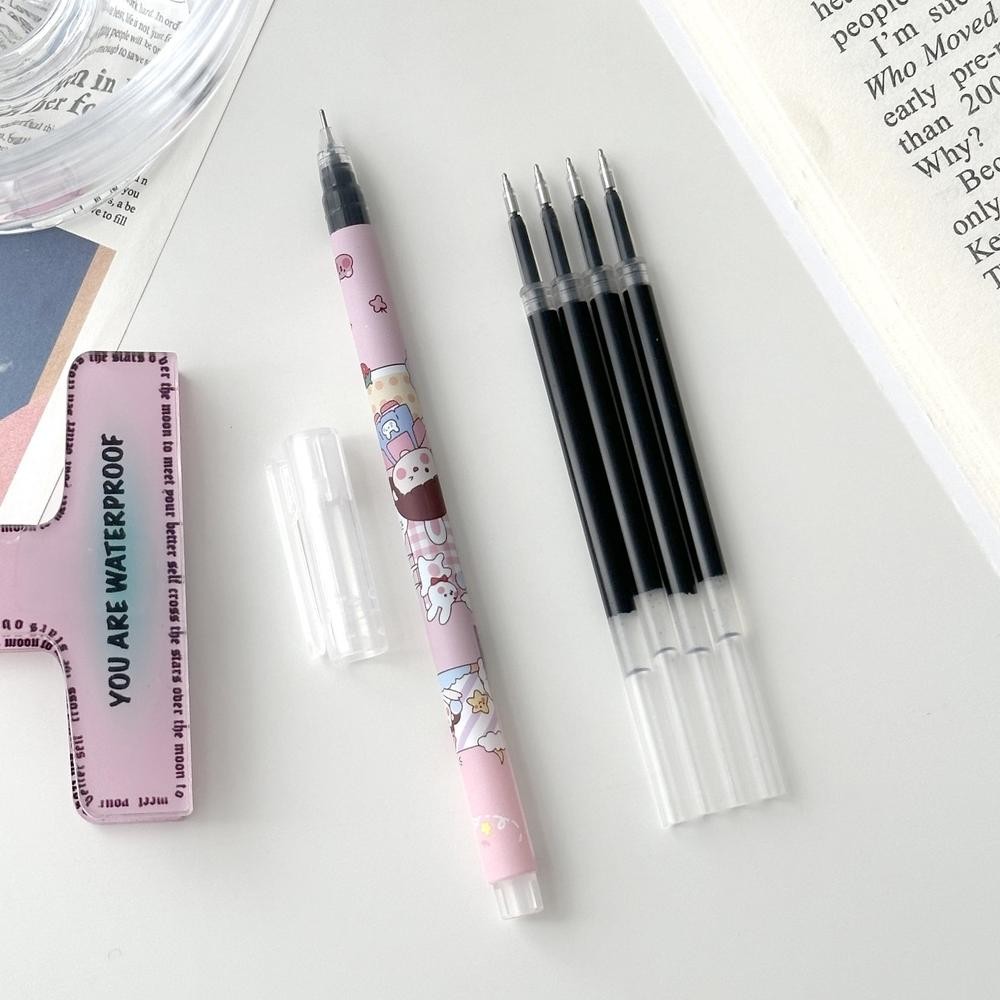 

sa-324 1 LUSIN (12 PCS) PULPEN GEL TIP RUNCING MOTIF KARTUN LUCU / PULPEN GEL KARAKTER KARTUN LUCU 0,5MM LG Murah