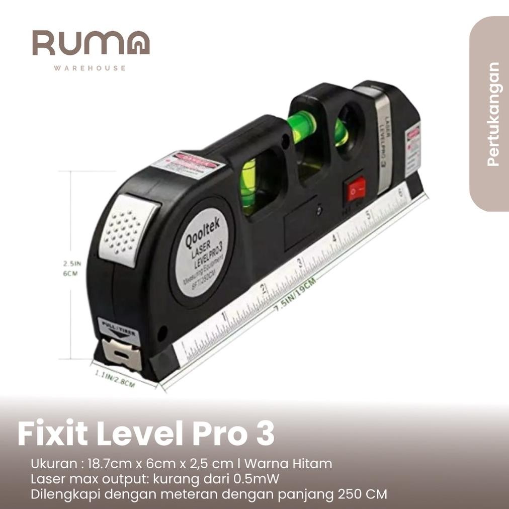 

Murah Meriah Fixit Level Pro 3 Penggaris Laser Waterpass Digital Level Measure Tape Aligner Ruler Sale