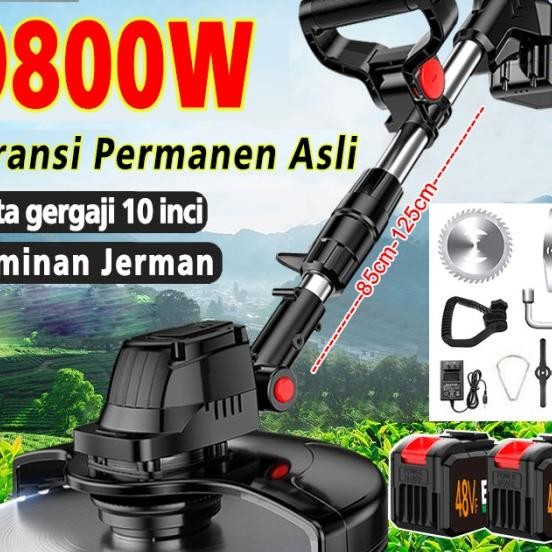 Mesin Potong Rumput 48V Mesin Pemotong Rumput Listrik Baterai
