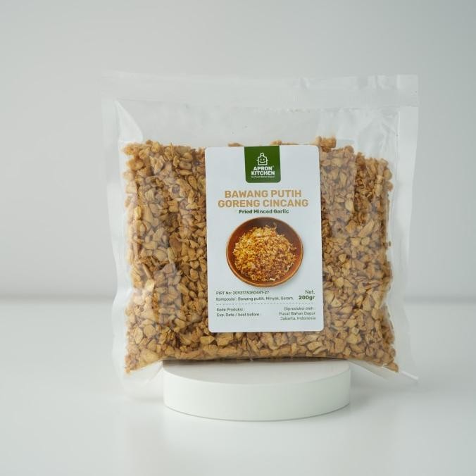 

Bawang putih goreng cincang Premium (renyah, gurih, enak) 250 gram P88L