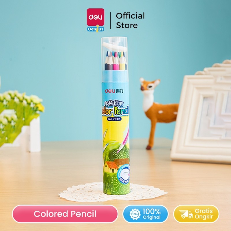 

Deli Coloring Pencil / Pensil Warna 12/24/36 Warna Hexagonal Gratis Rautan 7012 701X