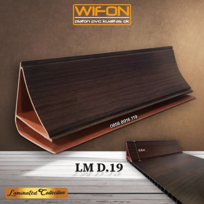 LIST BESAR LIST PVC SUDUT LIST DINDING LAMINATE PVC WIFON