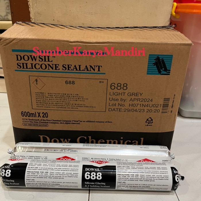 DOWSIL 688 SILICONE SEALANT (LIGHT GREY)