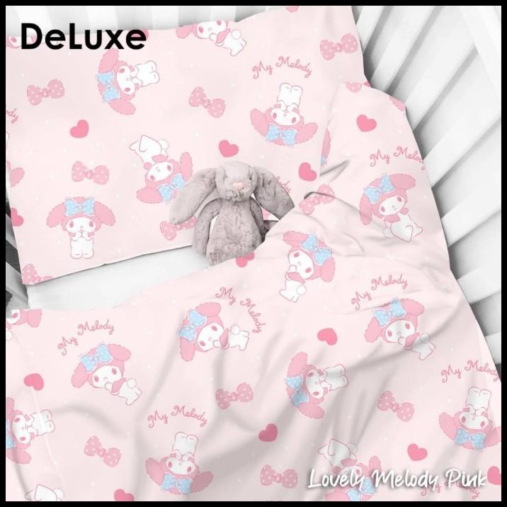 Sprei Sheet Bedcover Katun Star Motif Md Pink Costome