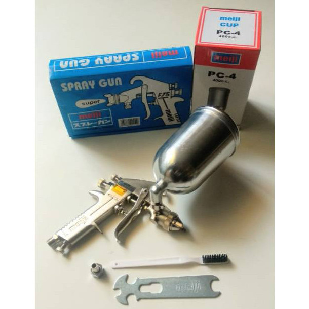 Populer Meiji Spray Gun Tabung Atas F75 / F-75 Spray Gun Meiji F75 Tabung Atas Taiwan - Meiji F 75 -