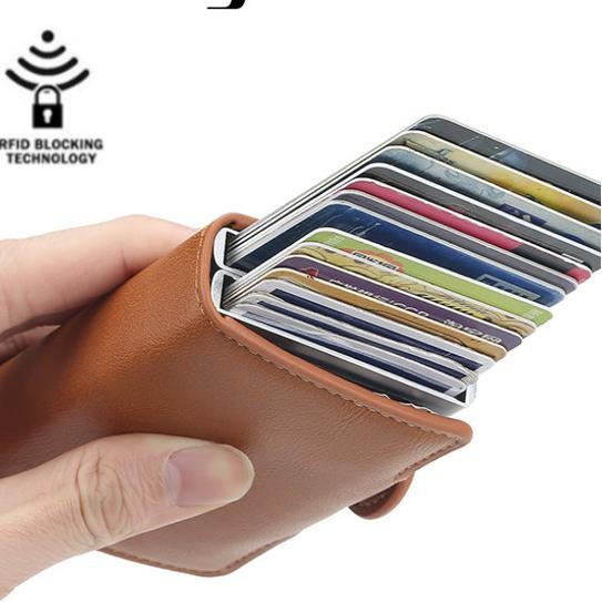 

Baellerry Dompet Kartu Kulit Double Card Holder Rfid Bly038