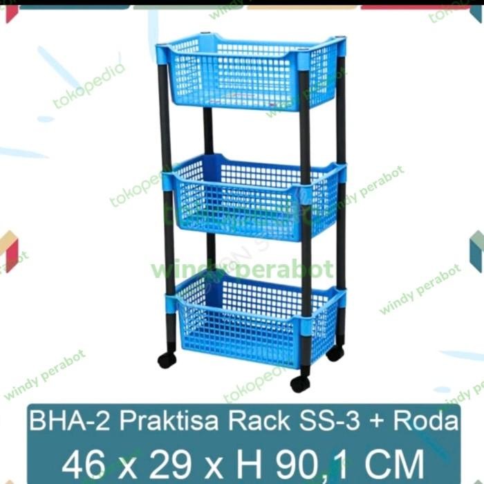 Rak Salon Roda Susun 3 Basichome