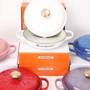Le Creuset Nol Collection Snowflake Braiser Panci Cast Iron Braiser