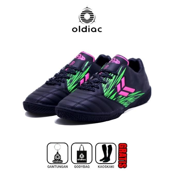 Oldiac Sepatu Futsal Phoenix Putih Purplepink White Indoor Outdoor Dijamin Puas