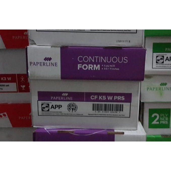 

Continuous Form 9 1/2 " X 11 " Prs 5 Ply Paperline [ Brunr ]