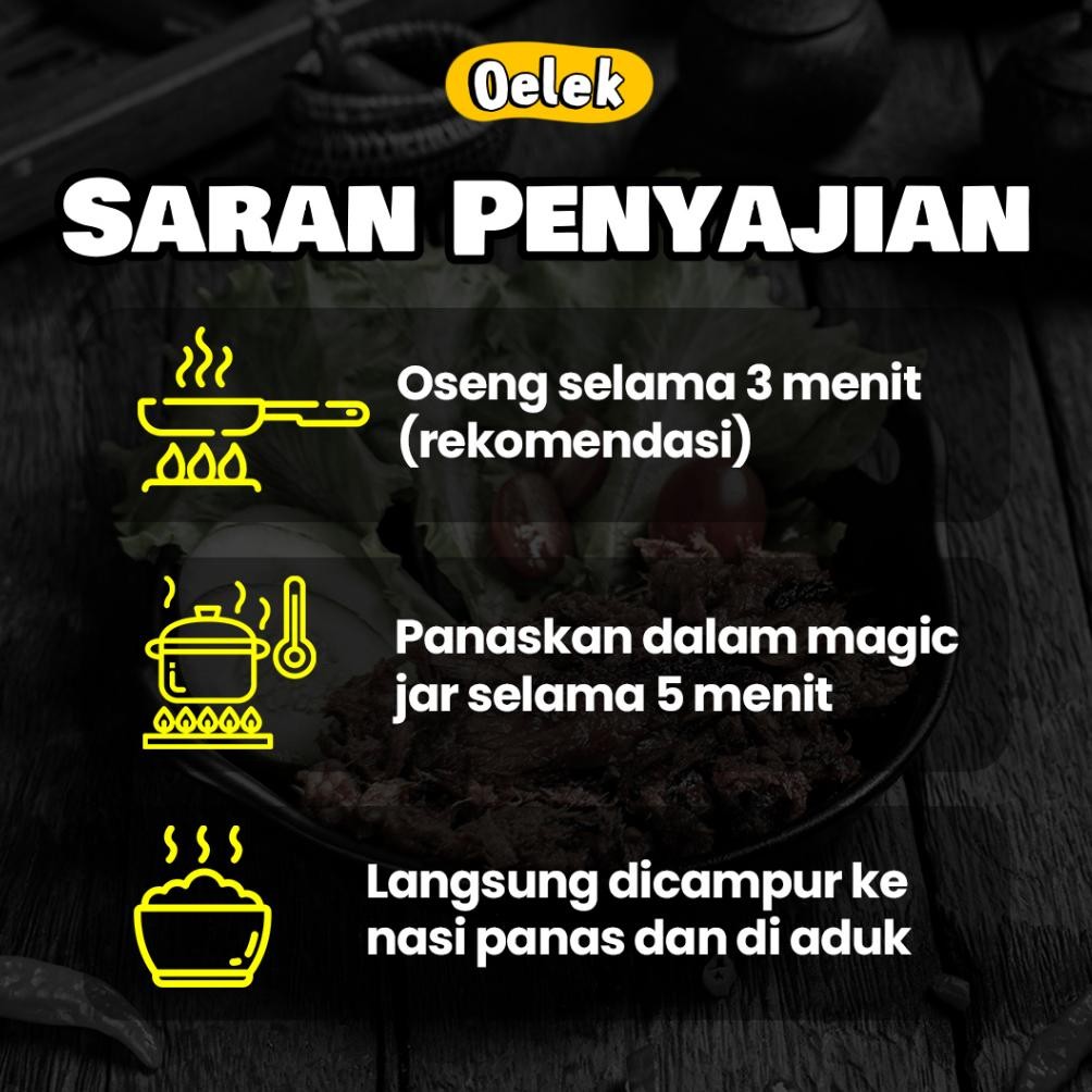 

Ori Oelek Paket Cobain Dulu Si Laoek / Cakalang Balado / Cumi Cabe Ijo / Ayam Kecombrang / Lauk Siap Saji High Quality