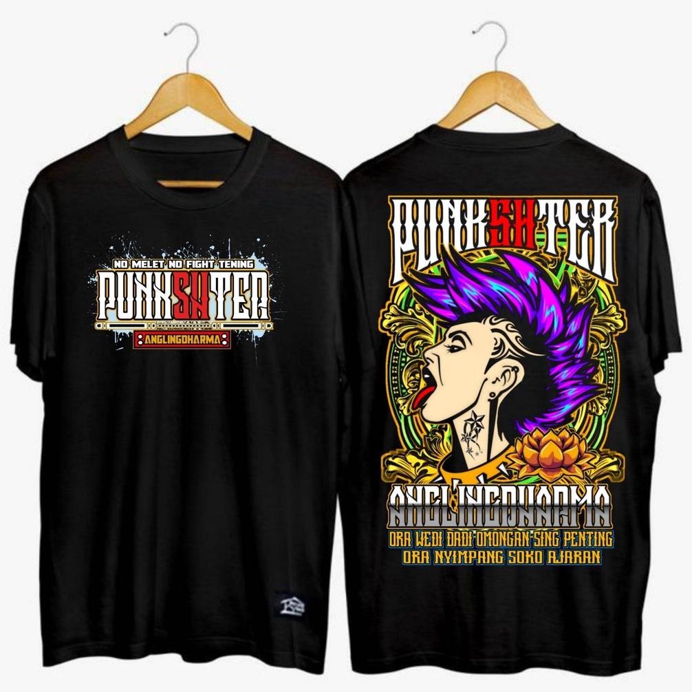 Buruan [Cod] Kaos Psht Punkshter Angkling Darma 30S Cotton Combed Kaos Pria Murah