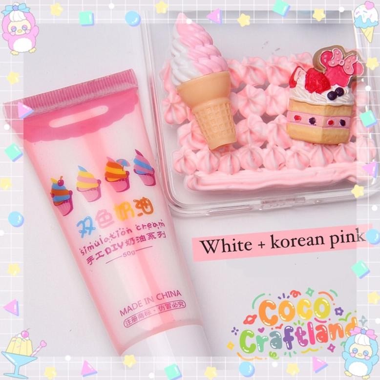 

10.10 Diy Deco Clay Cream Mixed Color | Deco Glue Cream | Lem Cream Bahan Decocase Premium